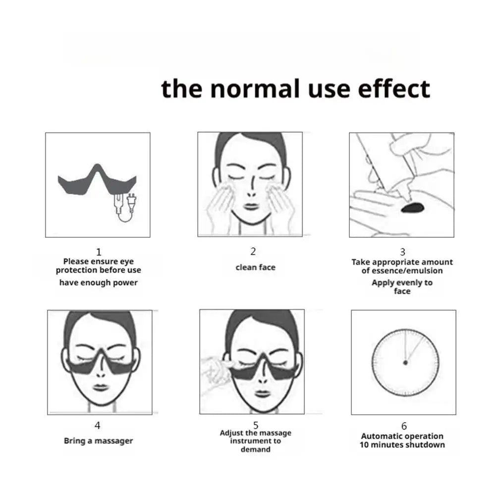 Gafas de Fototerapia LED 3D: Masajeador Rejuvenecedor para Ojeras, Líneas de Expresión y Fatiga