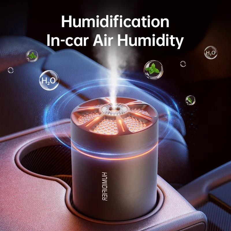 Mini Humidificador Ultra-Potente 180ml: Difusor de Aromas con Luces LED para Coche y Escritorio