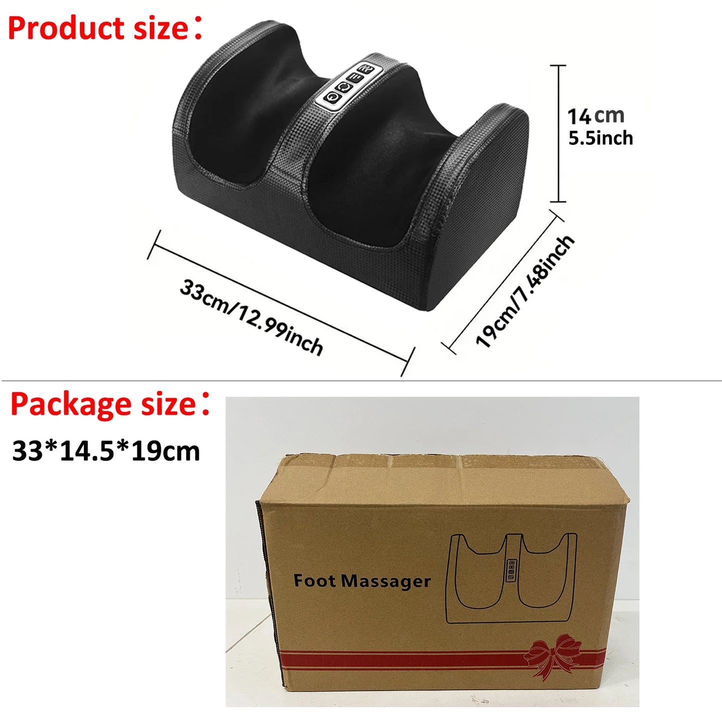 Masajeador de Pies Shiatsu Pro: Amasado Profundo 3D con Calor Terapéutico y 3 Intensidades