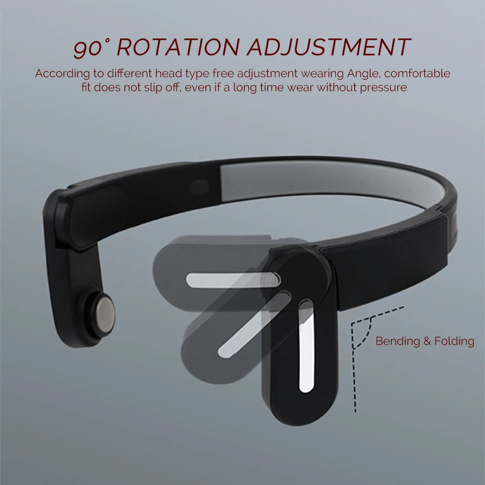 Masajeador de Sienes EMS: Alivio de Migrañas y Estrés con Tecnología TENS y Masaje 3D
