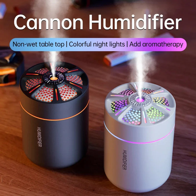 Mini Humidificador Ultra-Potente 180ml: Difusor de Aromas con Luces LED para Coche y Escritorio