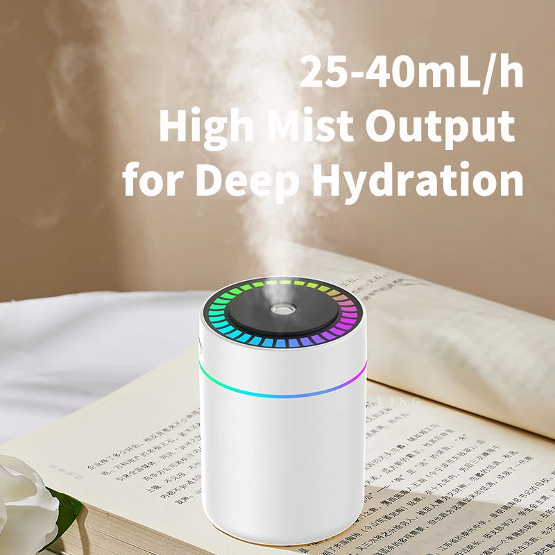 Mini Humidificador Ultra-Potente 180ml: Difusor de Aromas con Luces LED para Coche y Escritorio