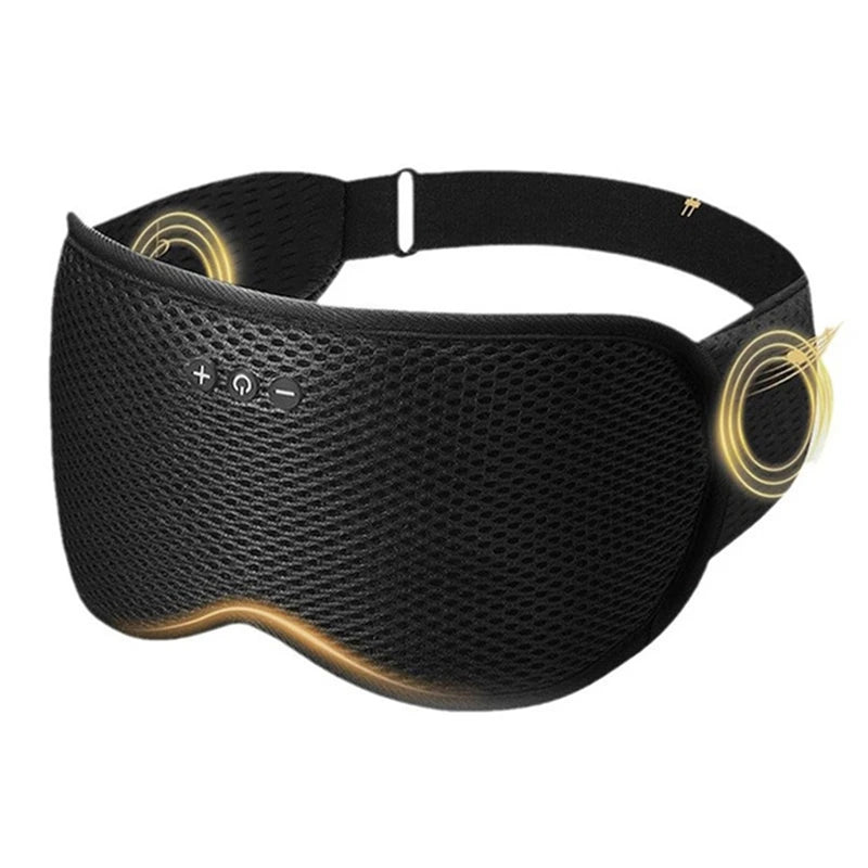 Maschera per dormire 3D con cuffie Bluetooth 5.4: maschera per gli occhi ultra morbida con cancellazione del rumore 